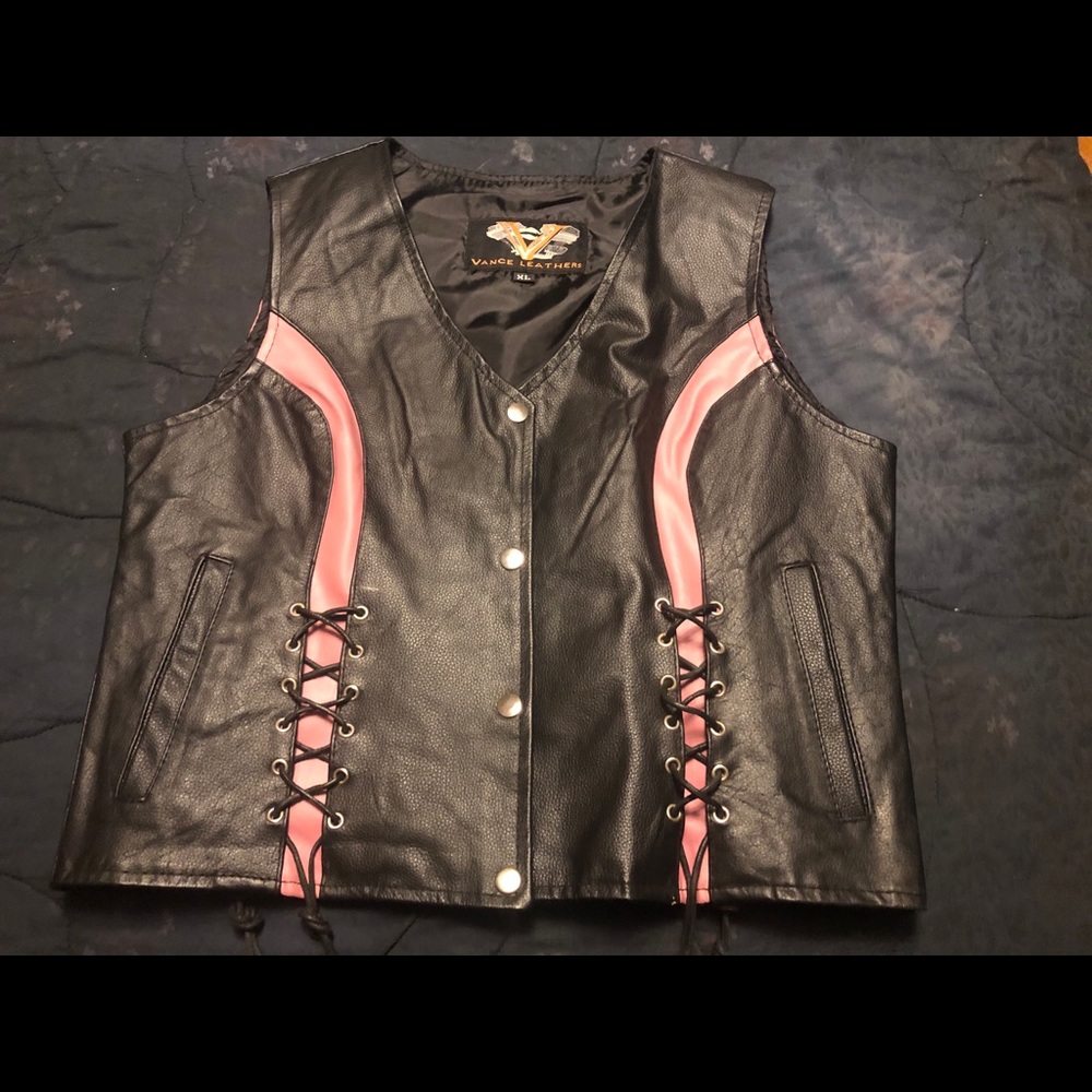 Women’s leather vest